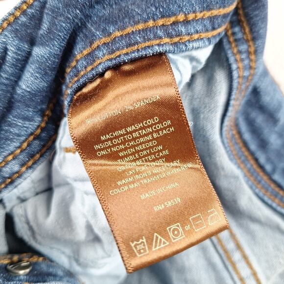 KUT from the Kloth Cropped Ankle Jeans Dark Wash Mid Rise Ladies Size 4 Stretch - Picture 10 of 11